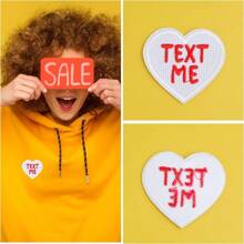 8pcs Heart Shaped Iron On Patches Cute Heart Colorful Embroidered Sew On Love Applique Patches DIY Accessories For Jeans Dress Clothing Repair And Decoration