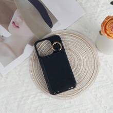 1 pieza Funda de protección tipo planificador, Funda protectora de hombro cruzado para teléfono inteligente de moda, con soporte lateral ajustable, espejo de maquillaje, correa para el cuello, ranuras para tarjetas y monedero