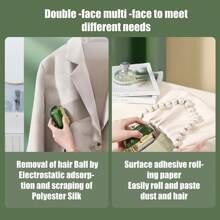 1pc/5pcs Double Sided Portable Hair Remover, Lint Cleaner Pet & Cat Hair Remover Clothes Fuzz Shaver Portable, Double Sided Hair Remover Lint Brush For Dog Hair And Cat Hair - Multicolor - View 8