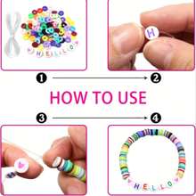 100/500/1000/1200 pièces Set de perles de lettres en acrylique - fournitures pour la fabrication de bijoux DIY pour bracelets d'amitié - 26 styles, colorés, multifonctionnels, faciles à utiliser
