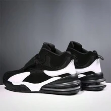 Men's Colorblocking Original Design Casual Sneakers-Lightweight Foot Protector With Air Cushion Shock Absorption Anti-Skid Competition Basketball Shoes-Teen Boys Street Outdoor Casual Shoes Walking Shoes