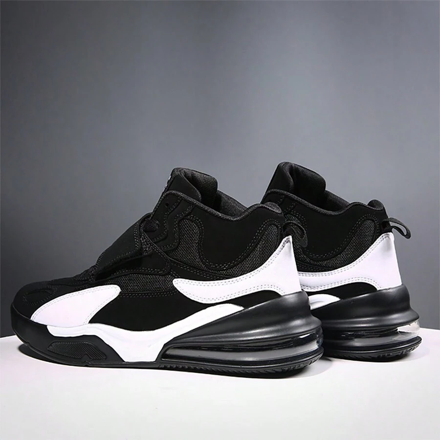 Men's Colorblocking Original Design Casual Sneakers-Lightweight Foot Protector With Air Cushion Shock Absorption Anti-Skid Competition Basketball Shoes-Teen Boys Street Outdoor Casual Shoes Walking Shoes