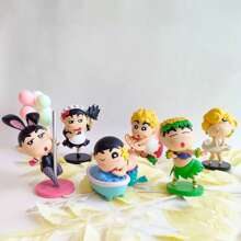 CRAYON SHINCHAN (Blind Box) Cute Cartoon Crayon Shin Chan Character Anime Model Collection Accessories, Including Shin Chan, Ocean Goddess Shin Chan, Maid Shin Chan, And Many Other Styles Waiting For You To Draw. - Multicolor - View 2