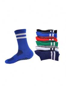 1PAIR Football Socks Anti Slip Socks Sports Socks Non Slip Socks Round Grip Socks Yoga Socks) - Multicolor - View 4