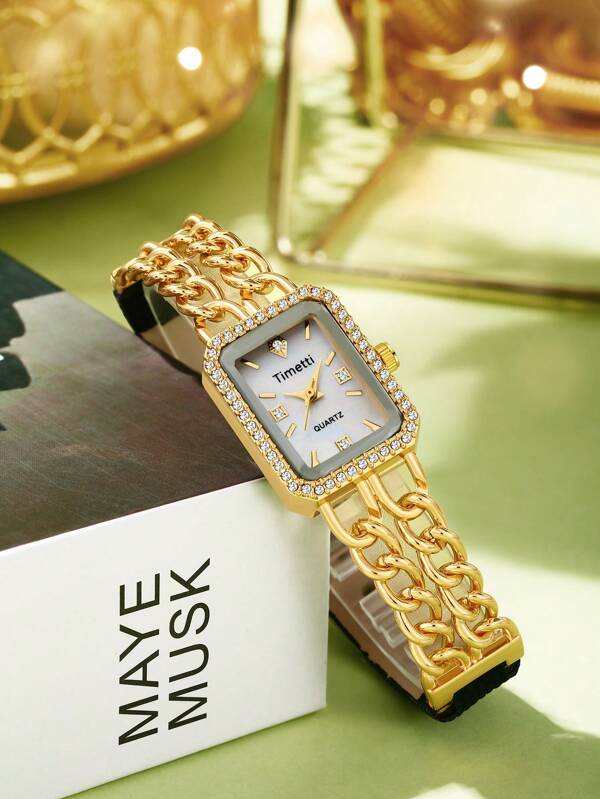1pc Women's Casual Fashion Quartz Wrist Watch, Suitable For Daily Wear