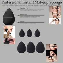 14-Piece Makeup Brush Set With Powder Puff And Beauty Sponge, High-Quality Synthetic Brushes For Liquid Foundation, Blending, Beauty Sponge Mixer, Powder Puff For Liquid, Cream, Powder, Concealer, Etc.
