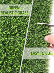 1 Roll 15.7x78.84in/18.89X27.55In Table Centerpiece Encrypted Artificial Grass Green Synthetic Table Runner/Mat ,Outdoor Decor,Garden Decor(Cuttable)