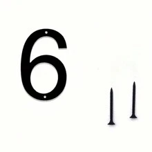 1 Stück modernes Haus Nummerntafel, künstlerisches Metall Haus Nummer Adressschild, Briefkasten Garten Outdoor Adress-Ziffern, einfach zu installieren, benötigt keinen Strom, geeignet für Haustür, Outdoor, Hotel, Haus Adress-Dekoration