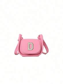 A Mini Casual, Versatile And Simple Solid Color Diy Pu Material Diagonal Shoulder Bag With 26 A-Z Letters. You Can Think Of It As A Lipstick Coin Purse That Be Worn On One Or Cross-Body. Suitable For Teen To Use When School, Traveling Shopping. Christmas, Thanksgiving, Valentine's Day, Friday Gifts. The Best Gift. - Multicolor - View 25