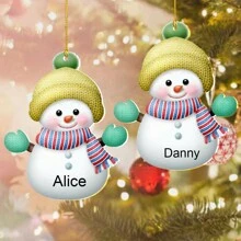 1 Pc Personalized Christmas Ornaments, Custom Christmas Decorations With Name, Christmas Tree Decorations, Christmas Ornaments Set, Christmas Decorations Indoor, Christmas Decorations For Tree, Cute Christmas Decor For Family, Personalized Christmas Gifts.Personalized Gifts For Women, Men, Mother, Father, Multi-Functional, Adjustable, Waterproof, Anti-Mold - Multicolor - View 36