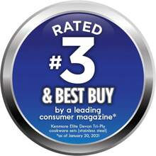 Kenmore Devon Heavy Gauge Stainless Steel Tri-Ply Impact Bonded Induction Cookware Set, 10-Piece - 1 - View 6