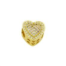 1pc Fashionable Casual Personalized Minimalist High-End Versatile Super Shiny Colorful Zirconia Heart Shaped Heart Beaded 18K Plated Adjustable Chain Bracelet, Suitable For Women Daily Outfit, Party, Birthday, Valentine's Day Gift