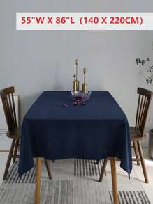 1 件纯色乡村风格可洗桌布，适用于客厅、餐厅、野餐、日常家居装饰、春夏季