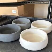 Molde de Silicone DIY Formato Redondo Caixa de Jóias, Vaso de Flor de Gesso, Porta-Velas, Artesanato de Presente