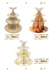 Zaubererwesen Cupcake-Ständer Geburtstags-Party Halloween Motto-Event Party Kuchen Dekorationen