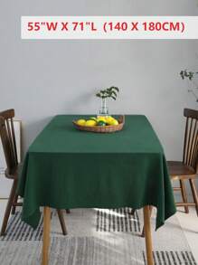 1 件纯色乡村风格可洗桌布，适用于客厅、餐厅、野餐、日常家居装饰、春夏季