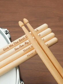 1 Pair/Set Custom Engraved Drumsticks, Personalized 5a Drumsticks, Drummer Gift Sticks Of Maple Wood, Musician Gift For Drummer, 40.6x1.43cm - With Bag/Without Bag, Customized Text Drum Sticks Set, Anniversary Gift, Personalized Gifts For Women/Men Ideal Gifts For Him Her, Friends, For Anniversaries, For Birthdays, For Fall/Autumn/Winter, Personalized Gifts,Drum,Custom,Custom Gifts - Multicolor - View 6