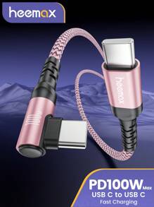 كابل Type C إلى Type C بقوة 100W كحد أقصى شحن فائق السرعة ل- S24 S23 Ultra S22 S21 كابل PD ل- Honor بزاوية 90 درجة كابل Type C شحن سريع ل- 15/15Plus/15Pro/15 Pro Max كابل شحن USB C متوافق مع iPhone 16/16Plus/16 Pro/16Pro Max - متعدد الألوان - مشاهدة 14