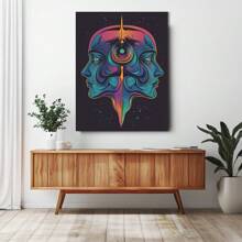 1pc Abstract Galaxy Canvas Art Poster, Frameless, Home Office Bedroom Living Room Cafe Wall Decor, Ideal Gift For Space Enthusiasts Gifts Birthday Graduation