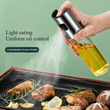 1pc Premium Glass Oil Sprayer - PVC-Free, Suitable For Grilling And Kitchen Use - View 3