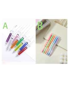 随机颜色创意注射器和注射形状圆珠笔，适合学生和办公室职员返校 - 彩色 - 查看 5