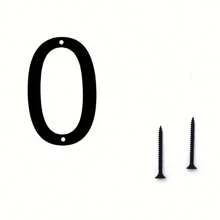 1 Stück modernes Haus Nummerntafel, künstlerisches Metall Haus Nummer Adressschild, Briefkasten Garten Outdoor Adress-Ziffern, einfach zu installieren, benötigt keinen Strom, geeignet für Haustür, Outdoor, Hotel, Haus Adress-Dekoration