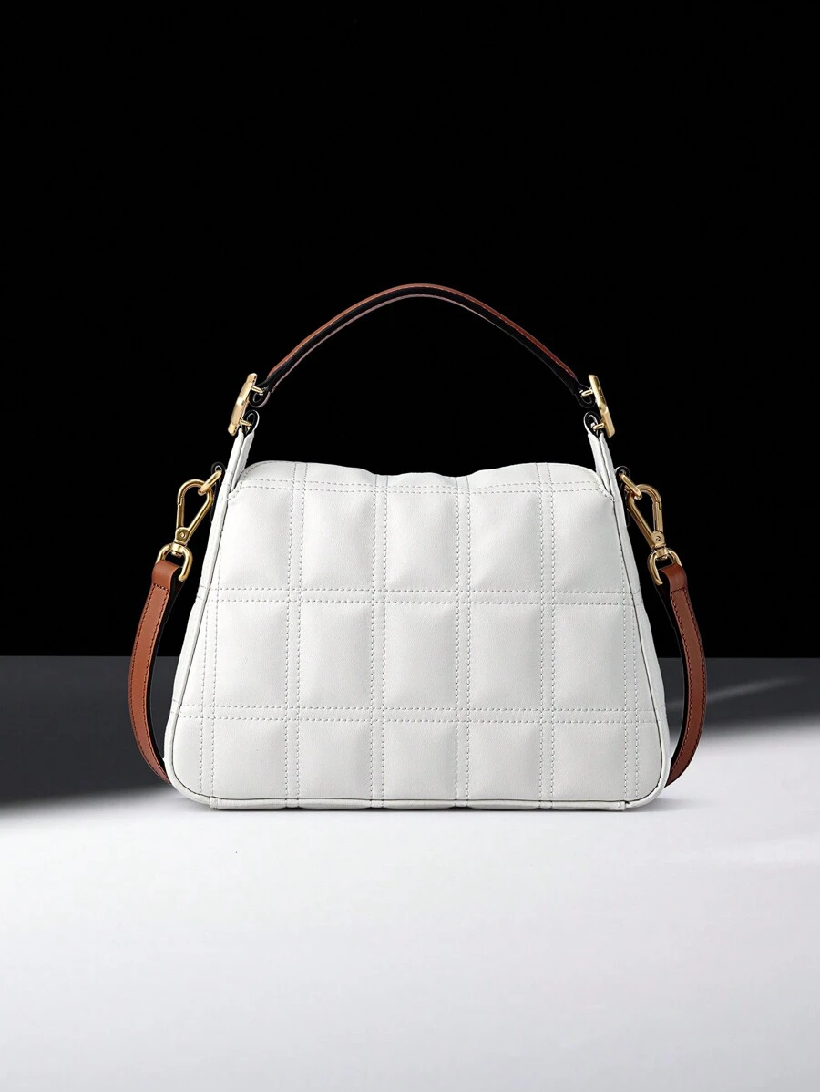 FION Autumn And Winter Women's Bags High-End Niche Light Luxury Handbags Shoulder Crossbody Bag FAAFVKG002 - White - View 1