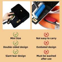 1pc/5pcs Double Sided Portable Hair Remover, Lint Cleaner Pet & Cat Hair Remover Clothes Fuzz Shaver Portable, Double Sided Hair Remover Lint Brush For Dog Hair And Cat Hair - Multicolor - View 10