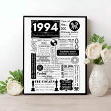1pc Wooden Poster Ornament With Customized Text, Unique Wedding Anniversary Gift, Home Decoration Painting, Home Decor, Bedside Table Ornament Decoration, Living Room, Bedroom, Entrance Cabinet, Office Desk Decoration Gifts Birthday Graduation
