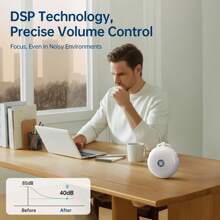 Kinglucky TOP 便携式助眠器（18 种清晰舒缓的声音），可充电白噪音助眠器，适用于睡眠、办公、专注、居家及旅行时的声疗。