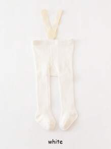 1件婴儿简约可爱纯棉连裤袜，适合日常穿着 - 彩色 - 查看 12