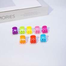 Juego de 10 pinzas de pelo pequeñas y sencillas de color negro y coloridas para uso diario, accesorios de pelo versátiles para fiestas, trenzas, ganchos de pelo, pinzas de pelo, pinzas de presión para el cabello