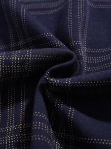 2pcs Men's Plaid Knit Robe Sleepwear Set With Pants, Breathable And Moisture Wicking, Spring & Autumn, Fall Winter Clothes