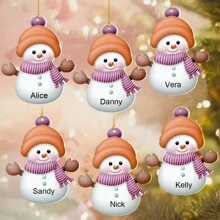1 Pc Personalized Christmas Ornaments, Custom Christmas Decorations With Name, Christmas Tree Decorations, Christmas Ornaments Set, Christmas Decorations Indoor, Christmas Decorations For Tree, Cute Christmas Decor For Family, Personalized Christmas Gifts.Personalized Gifts For Women, Men, Mother, Father, Multi-Functional, Adjustable, Waterproof, Anti-Mold - Multicolor - View 13