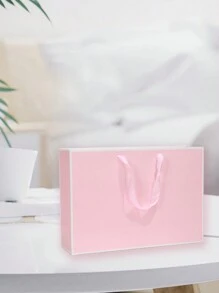1pc Simple Gift Packaging Bag Suitable For Birthday Party Valentine's Day - Pink - View 6