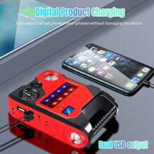 Car Jump Starter With Air Compressor 99800mAh Power Bank Battery Charger Booster - View 8
