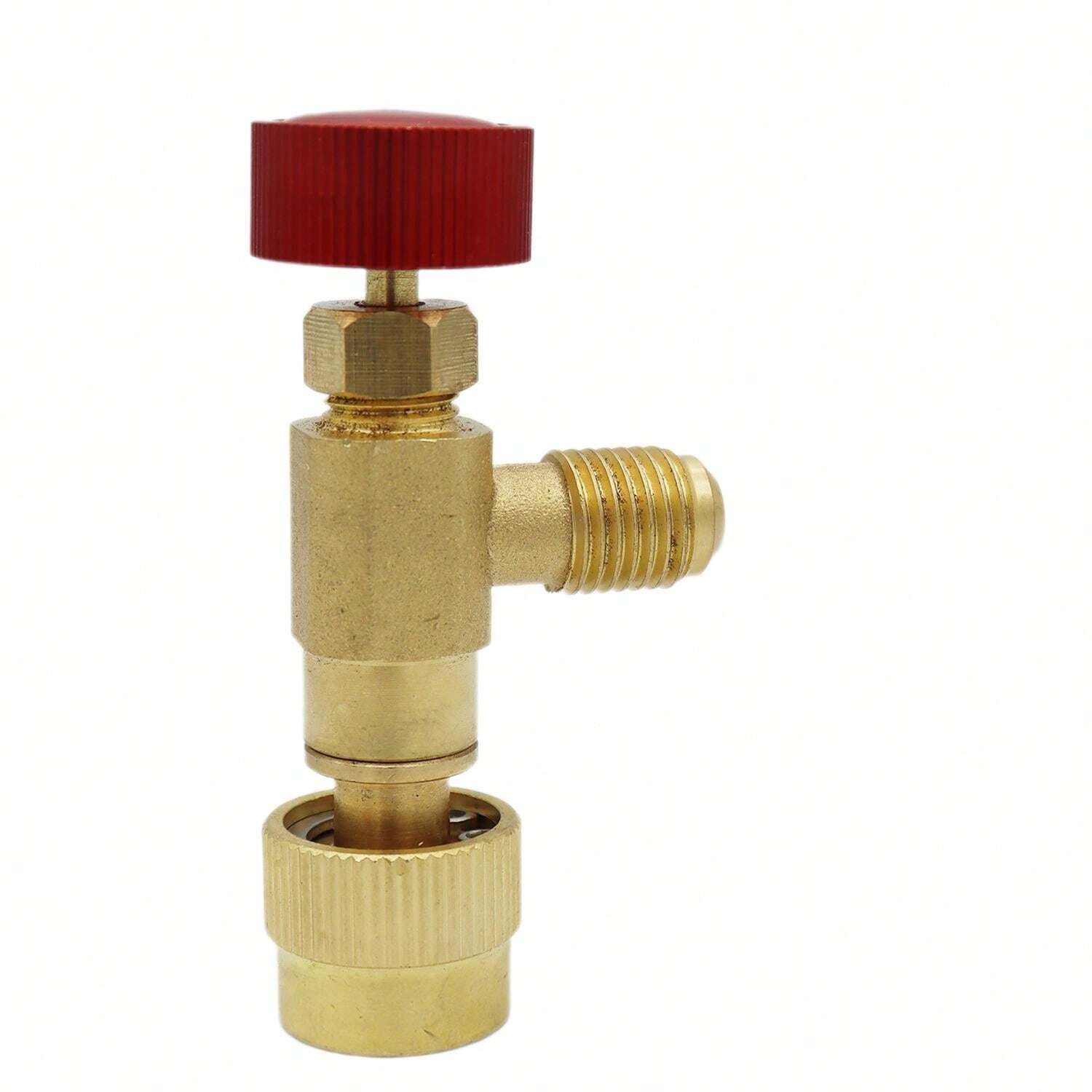 2 Valvole Di Carica Refrigerante R410 5/16'' - Ottone - Valvole Di Sicurezza Per Condizionatore - Adattatore Per Ricarica