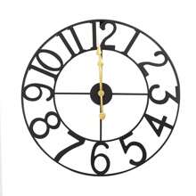 24'' Large Vintage Wall Clock Battery Powered Non-Ticking Indoor Outdoor 60cm US - màu đen - Xem 8