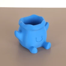 1 pieza Maceta de planta suculenta con estilo minimalista y cara sonriente, diseño creativo con orificio de drenaje, artesanía de decoración del hogar y jardín, ideal como regalo, decoración del hogar, jarrón, decoración de habitación, jarrón de flores, jarrón de vidrio