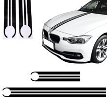 NetHong Elevate Your BMW's Style With Durable Racing Stripes For Hood And Roof! - Black - View 6