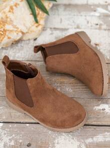 Export Original Black Elastic Waist Anti-Slip Wear-Resistant Rain Boots Socks, Lightweight Fashion Slip-On Short Boots For Students