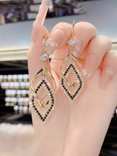 全新时尚奢华高端独特设计轻巧优雅长耳环