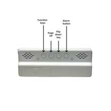 SOKANY 1 pieza Reloj despertador con espejo simple, reloj LED inteligente de alta definición, con visualización de temperatura, brillo ajustable, función de control por voz, reloj de 12/24 horas, alimentación por USB y batería. Adecuado para reloj de escritorio, reloj despertador digital de mesita de noche, opción perfecta para decoración de escritorio y dormitorio.
