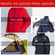 Waterproof Cartoon Pattern Self-Adhesive Patches, For Down Jacket Hole Repair And Decoration, Large Down Jacket Fabric Stickers, Self-Adhesive Repair Patches, For Down Jacket Hole Repair, Self-Adhesive Fabric Repair Patches, Direct Paste Seamless Clothing Patches, Self-Adhesive Invisible Clothing Patch Stickers, Hole Repair Stickers, Adhesive Patches, Repair Patches, Washable - Multicolor - View 2