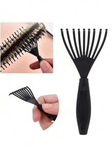 New Upgrade Curl Defining Brush, Curly Hair Brush With Bristle And Special Design, Curl Define Styling Brush Especially For Curly Hair, Shaping And Defining Curls For Women Men To Reduce Pulling And Curl Separation.,Back To School,Travel Holiday Essentials,Hair Accessories For Women - Multicolor - View 9