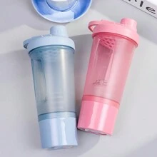 1PC 500ml/16.9oz Portable Protein Shaker Cup - PP Material, Ideal For Gym & Outdoor Fitness Enthusiasts, Shaking Cup, Milkshake, Gift For Father
