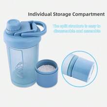 1PC 500ml/16.9oz Portable Protein Shaker Cup - PP Material, Ideal For Gym & Outdoor Fitness Enthusiasts, Shaking Cup, Milkshake, Gift For Father