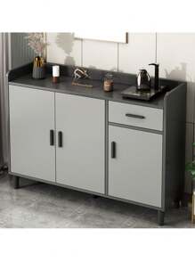 Alacenas Para Cocina Pequeñas Madera Con 3 Puertas 100cm - Gris - Ver 10