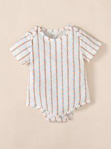 Balabala 4 Packs Baby Bodysuits Unisex Baby Boys Girls Summer Short Sleeve Bodysuit