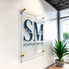 Panneau d'affaires en acrylique personnalisé, plaque d'adresse personnalisée avec votre logo, plaques nominatives en acrylique, fournitures de bureau, étagères d'exposition de magasin, ornementales, réutilisables, multifonctionnelles, élégantes, raffinées, de haute qualité, personnalisées, uniques, cadeaux idéaux pour lui, cadeaux idéaux pour elle, elle, petit ami, petite amie, papa, maman, famille, amis, fils, fille, élèves, travailleurs, enfants, bureau, salle de thé, école, anniversaire à la maison, remise des diplômes, impression graphique
